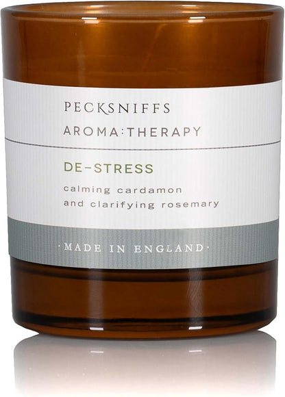 Pecksniff's Amber De-Stress Aroma Therapy Candle | 1 Wick, 184g/6.49oz