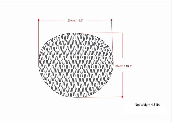 SIMPLIHOME Nisi Boho Round Knitted Outdoor/ Indoor Pouf in Light Grey Recycled PET Polyester for the Living Room, Bedroom and Kids Room