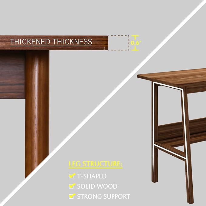 2-Person Writing Desk with Bookshelf - 79" Wooden Extra Long Home Office Work Table, Double Study Computer Workstation with Storage Shelves in Walnut, 79" W x 24" D