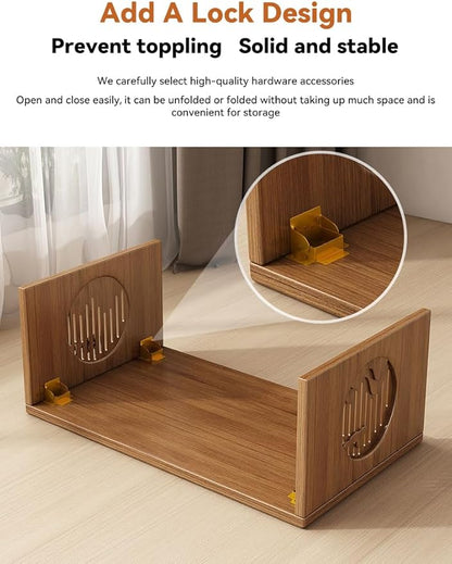 Japanese Folding Coffee Table, Low Coffee Table for Sitting on The Floor, Japanese Floor Table No Assembly Small Coffee Tables for Living Room Tatami Tea Room Dining Bedroom 31.5 Inch