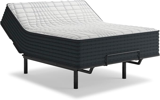 Signature Design by Ashley Hybrid 1300 13 Inch Plush Gel Memory Foam Mattress with Edge Support for Pressure Relief, Queen, Fiberglass Free, Mattress in A Box