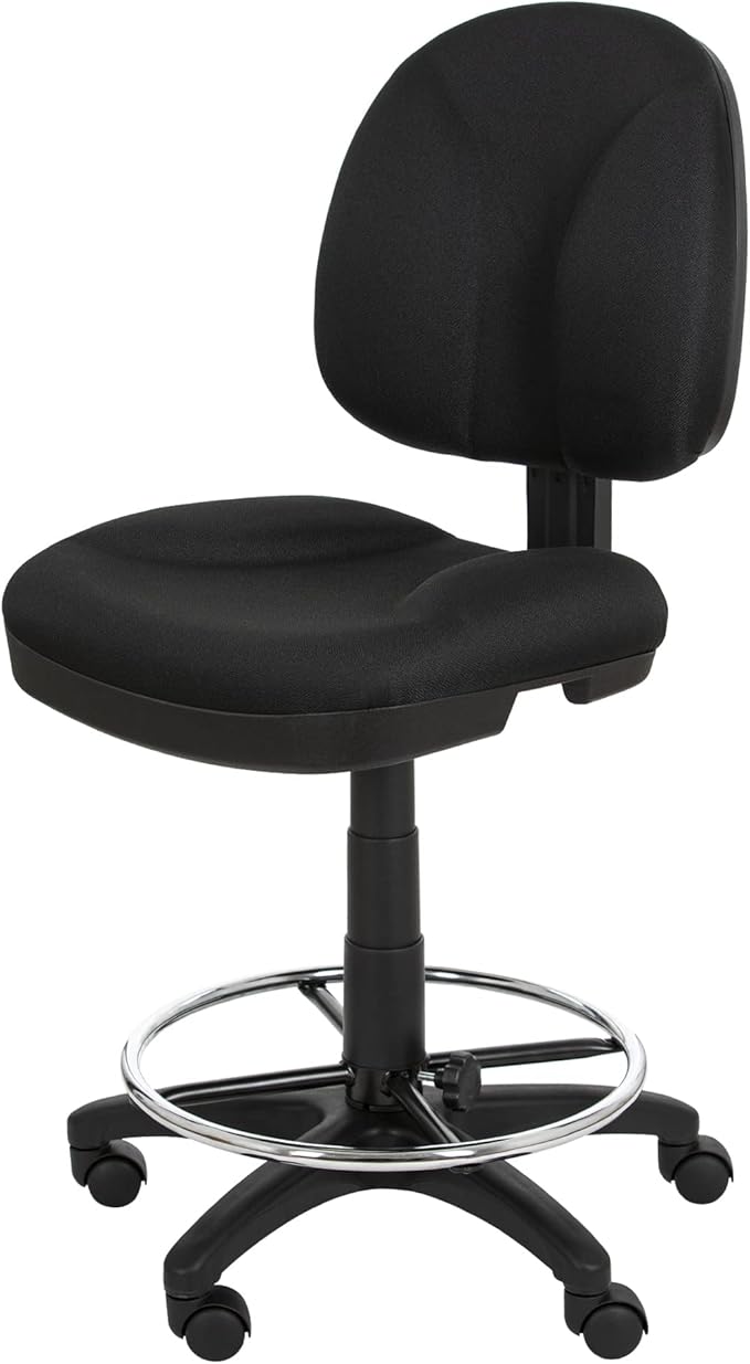 OEF Furnishings Comfort Office Stool, 24.5"-34.5" Height