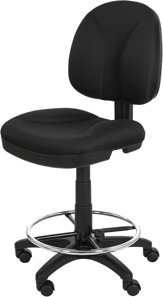 OEF Furnishings Comfort Office Stool, 24.5"-34.5" Height