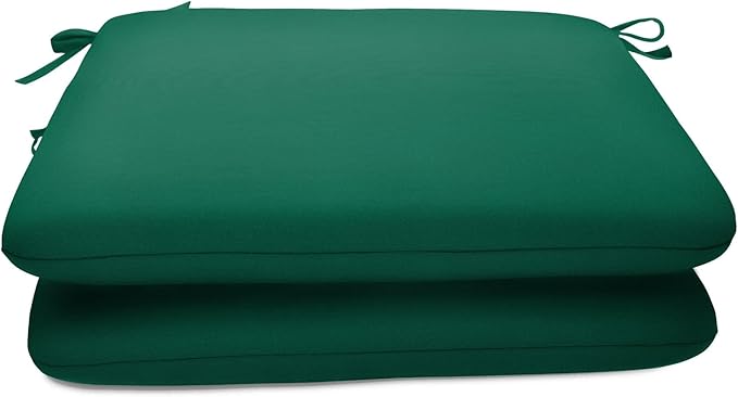 Sunbrella Patio Cushions - (2 Pack) - 18" W x 18" L x 2.5" T, Outdoor Chair Cushion with Comfort, Style & Durability Designed for Outdoor Living - Made in The USA