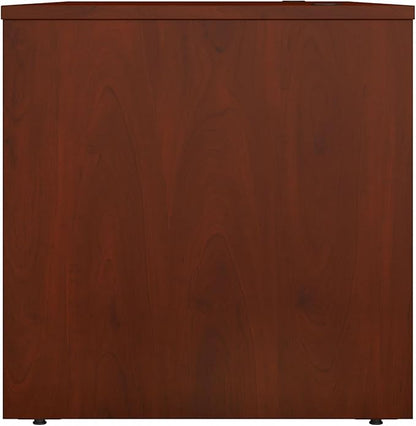 Bush Business Furniture Studio C 72W Computer Desk with Wire Management and Modesty Panel in Hansen Cherry, Professional Table for Home Office and Corporate Office