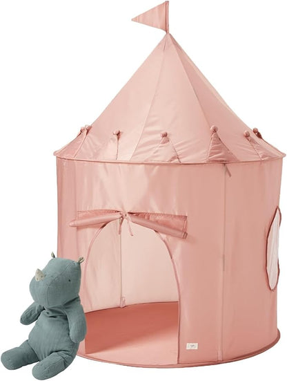3 Sprouts Kids Play Tent - Sustainable Recycled Fabric – Fun Spacious Childs Playhouse for Indoor Games for Boys & Girls - Durable Fort Pop Up House for Toddlers & Children Age 3-10 - Pink