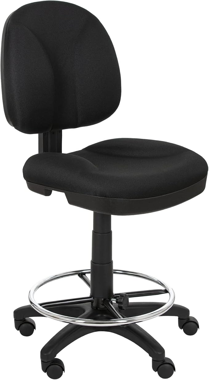 OEF Furnishings Comfort Office Stool, 24.5"-34.5" Height