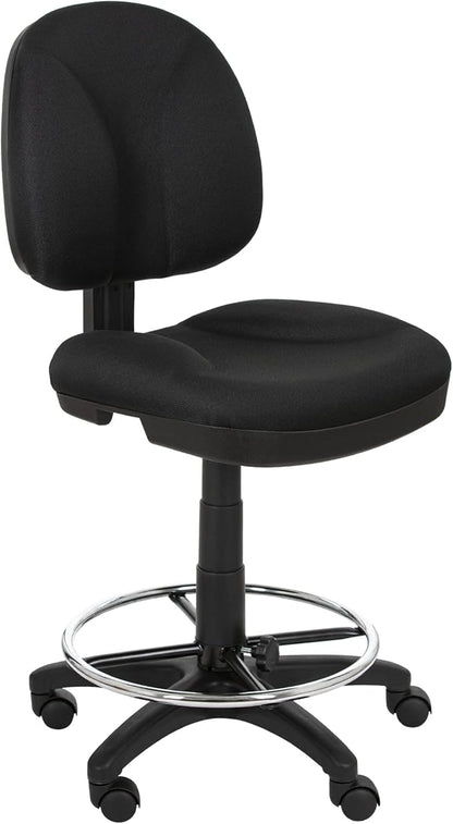 OEF Furnishings Comfort Office Stool, 24.5"-34.5" Height
