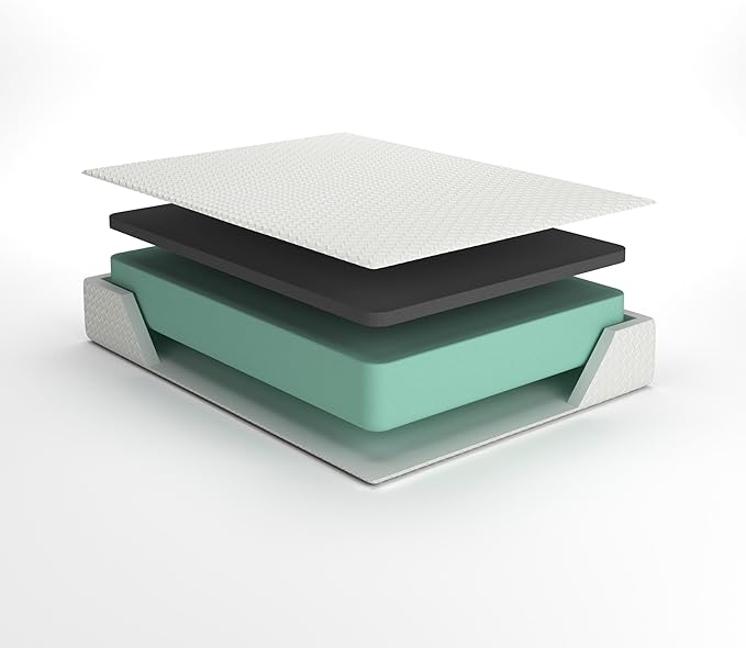 Signature Design by Ashley Twin Size Cool Max 12 Inch Medium Plush Cooling Gel Infused Memory Foam Mattress for Pressure Relief, Fiberglass Free, Mattress in A Box