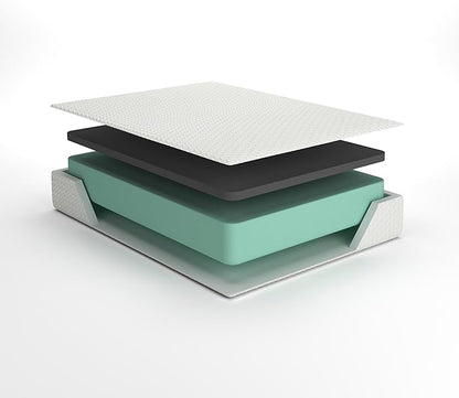 Signature Design by Ashley Twin Size Cool Max 12 Inch Medium Plush Cooling Gel Infused Memory Foam Mattress for Pressure Relief, Fiberglass Free, Mattress in A Box