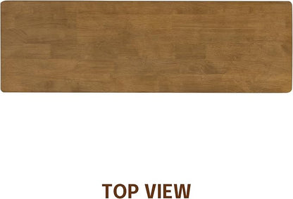 NTC Mingle 47-Inch Console Table, Modern Solid Wood Entryway Table with Hidden Drawer, Waterproof & Heat Resistant, Narrow Table for Hallway, Living Room & Foyer, Teak Look