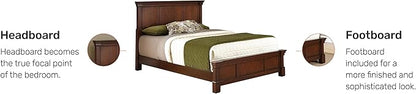 Homestyles Aspen Cherry Queen Bed, Headboard and Footboard