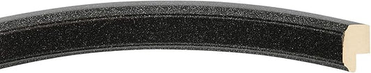 OVALCREST Oval Beveled Wall Mirror for Home Decor - Toronto Style - Black Silver - 26" x 22"