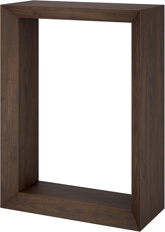 Henn&Hart 22'' Wooden Rectangular Console Table Entryway Table, Sofa Table for Entryway, Living Room, Couch, Hallway, or Office, Alder Brown