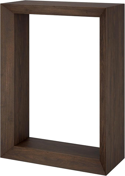 Henn&Hart 22'' Wooden Rectangular Console Table Entryway Table, Sofa Table for Entryway, Living Room, Couch, Hallway, or Office, Alder Brown