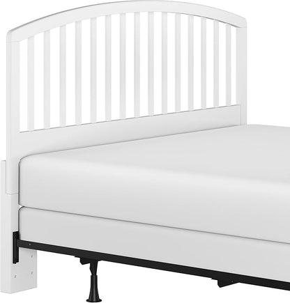 Hillsdale Carolina Headboard with Bed Frame, Full/Queen, White