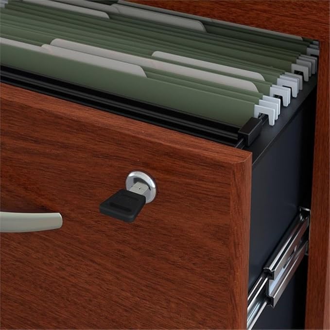 UrbanPro 72" W U-Shaped Desk with Hutch and Storage in Mahogany