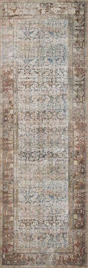 Loloi Amber Lewis Georgie Collection GER-09 Multi/Spice 7'-6" x 9'-6", .19" Pile Height, Area Rug