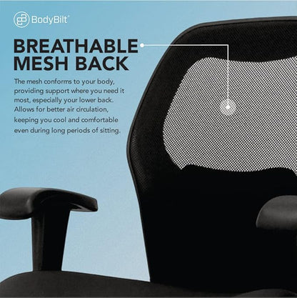 Seating Sola LT Ergonomic Office Chair | Comfortable Mid Back Computer Chair | Back Support Office Chair | Ultra-Soft | Ergonomic Lumbar Support Chair | Swivel Computer Task Chair