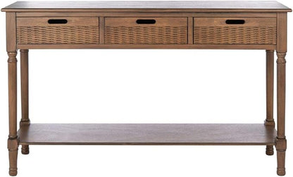 SAFAVIEH Home Collection Landers Brown 3-Drawer Console Table CNS5711C