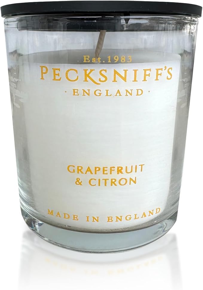 Pecksniff's Grapefruit & Citron Luxury Scented Candle | 1 Wick, 100 g/3.5 oz