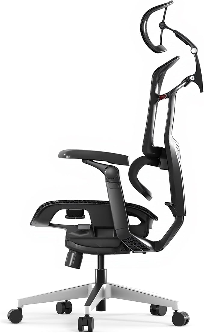 FLEXISPOT ErgoX-PRO Ergonomic Office Chair Black – 5D Lumbar, 7D Armrests, 4D Headrest, 551LB Capacity, AeroWeave 5.0 Mesh Seat – Office, Gaming, Bedroom