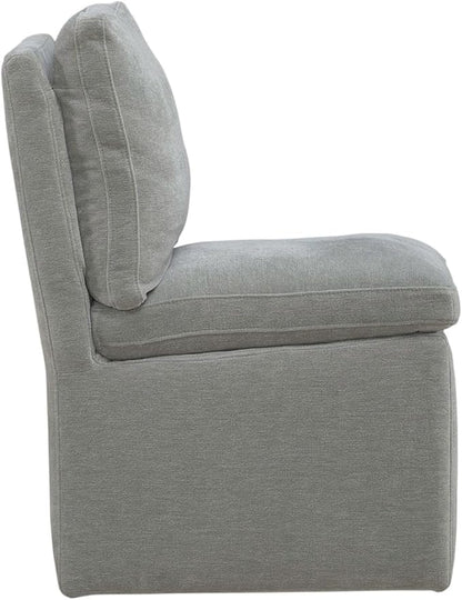 Liberty Furniture Accent Dining Chair with Castors - Squared Back - Sapphire Upholstry