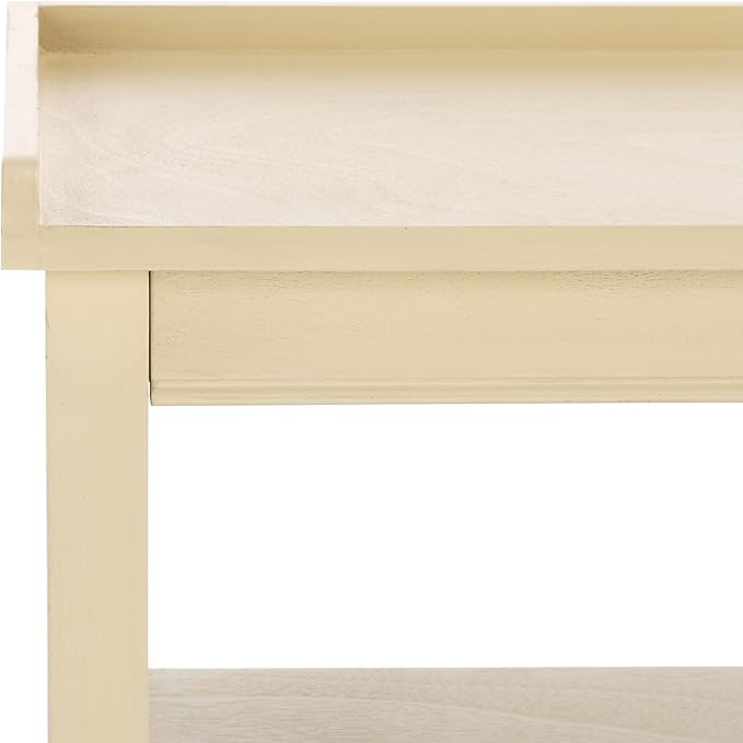 SAFAVIEH Home Collection Araminta Sand 2 Lower Drawer Console Table for Entryway, Living Room, Foyer