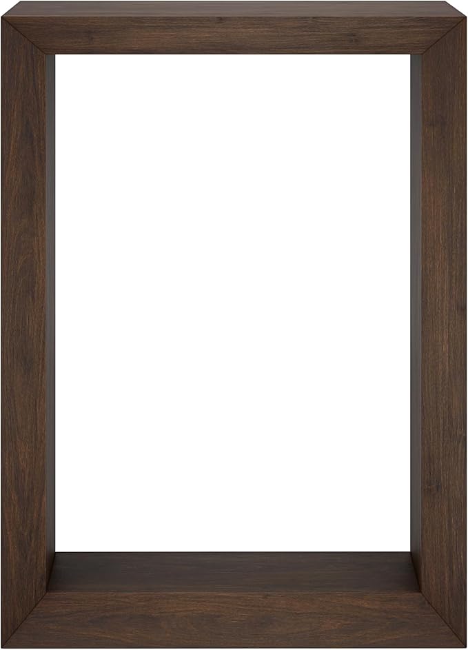 Henn&Hart 22'' Wooden Rectangular Console Table Entryway Table, Sofa Table for Entryway, Living Room, Couch, Hallway, or Office, Alder Brown