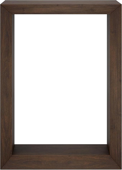 Henn&Hart 22'' Wooden Rectangular Console Table Entryway Table, Sofa Table for Entryway, Living Room, Couch, Hallway, or Office, Alder Brown