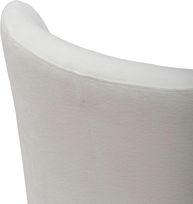 Liberty Furniture Accent Dining Chair with Castors - Rounded Back - Ivory Upholstry