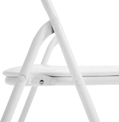 Flash Furniture Mindy Kids 5-Piece Folding Square Table and Chairs Set for Daycare and Classrooms, Children's Activity Table and Chairs Set, White