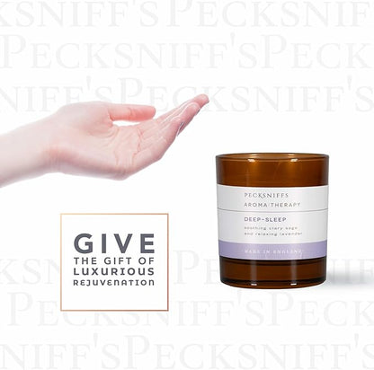 Pecksniff's Amber Deep-Sleep Aroma Therapy Candle | 1 Wick, 184g/6.49oz