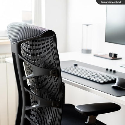 Autonomous ErgoChair Ultra 2 Ergonomic Office Chair Mesh Black Adjustable Lumbar Support, Rolling Swivel - Home office Desk Chairs with Wheels and Arms - Ergonomic Desk Chair Comfy for Gaming & Office