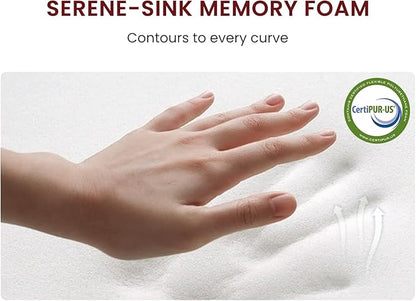 Queen Mattress for Back Pain, 12" Hybrid Mattresses in a Box, Individual Pocket Coils, Medium Firm Feel, CertiPUR-US® Certified Memory Foam, 100-Night Trial, Personalized Support & Pressure Relief
