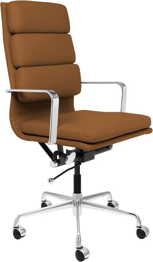Laura Davidson Furniture SOHO II Tall Back Padded Management Chair (Brown)