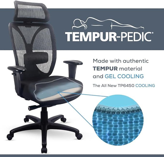 Tempur-Pedic TP6450C Mesh Computer and Desk Chair with Cooling Gel Layer