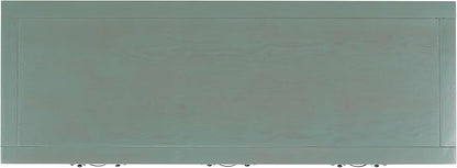 Safavieh Home Collection Aiden Barn Blue 3-Drawer Bottom Shelf Console Table