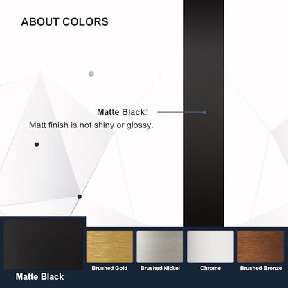 ANDY STAR Wall Mirror for Bathroom, 30x36 Matte Black Bathroom Mirror, Modern Stainless Steel Metal Frame Rounded Corner Rectangle Mirror for Vanity