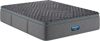 Beautyrest Days End Plush Pillow Top 14.75" Mattress - Twin XL - Cooling Tech, Supportive Durable Pocketed Coils, Pressure Relief, Motion Separation; 100 Night Sleep Trial and 10 Year Warranty