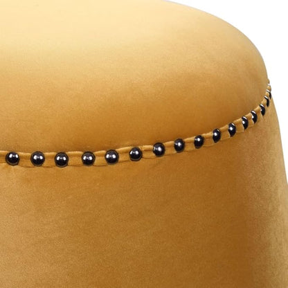 Uttermost Gumdrop Black Ottoman