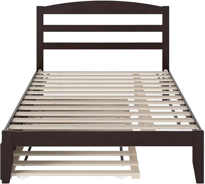 AFI, Warren Full Platform Bed with Twin Trundle, Espresso