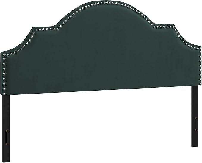 Hillsdale, Cynthia Upholstered Full/Queen Adjustable Headboard, Green