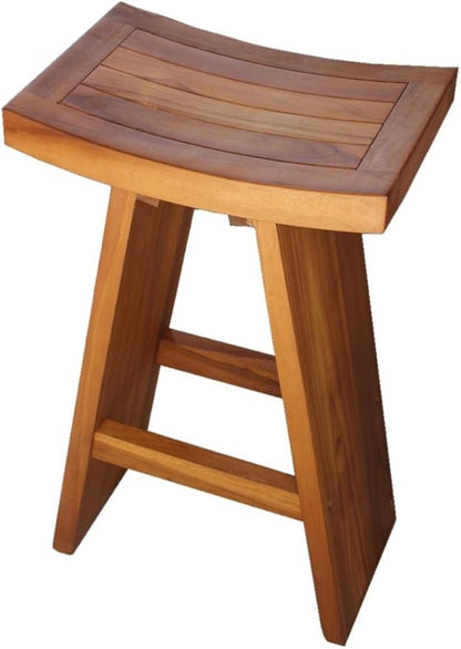 AquaTeak The Original 30" Tall Asia Teak Bar Stool