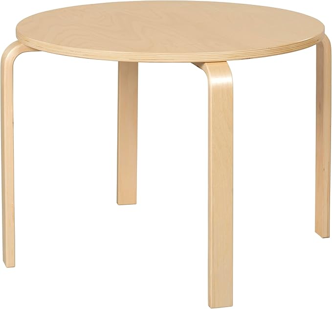 Bentwood Kids Table and Chairs Set, Kids Furniture, Assorted, 5-Piece