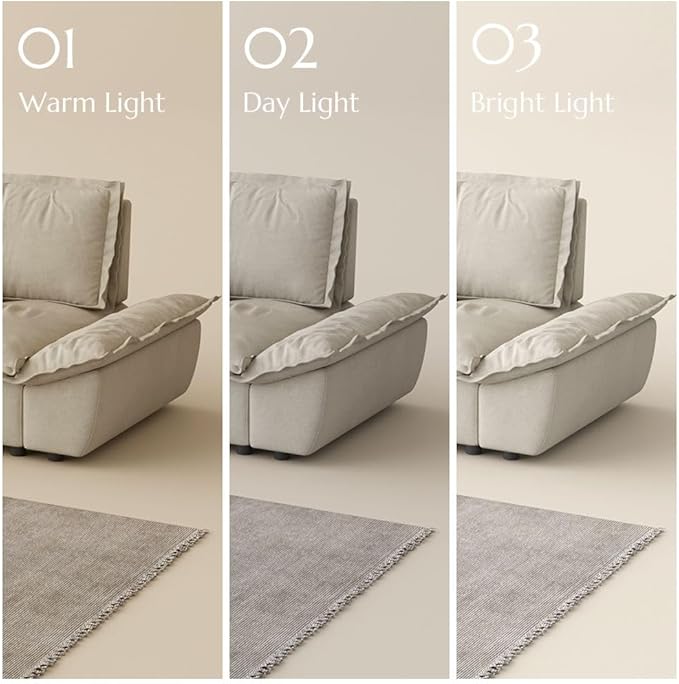POVISON Oversized Modular Sectional Sailboat Sofa for Living Room with Adjustable Backrest Modern Sectional Couches Loveseat Large Deep Sofa Set 2 Seats Big Comfy Cloud Couch for House Office