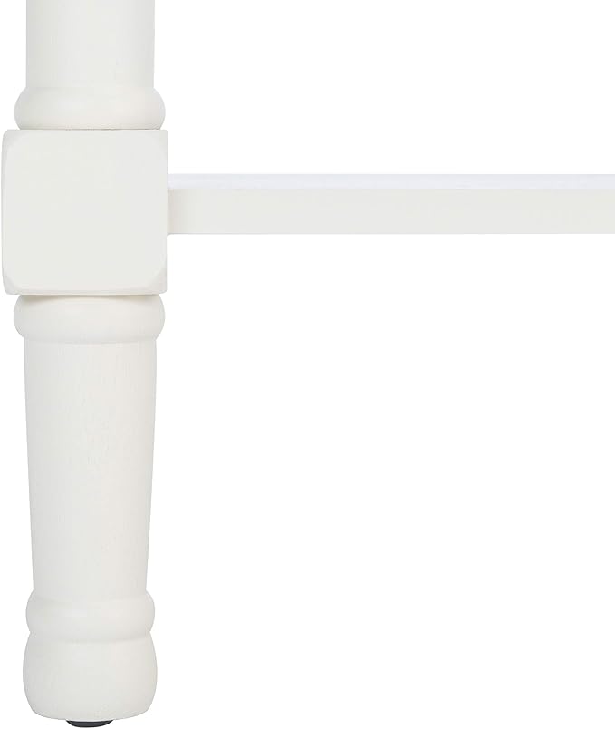 Safavieh Home Collection Haines White 4-Drawer Bottom Shelf Console Table