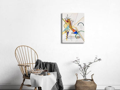 Wieco Art Canvas Prints Gewebe 1923 by Wassily Kandinsky Classic Art Reproductions Canvas Wall Art for Home Decoration