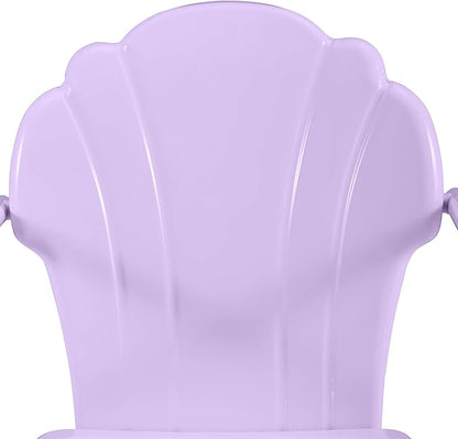Crosley Furniture Tulip 2-Piece Outdoor Chair Set, Vintage Retro Metal Patio Chairs for Dining, Porch, Deck, Lavender Gloss