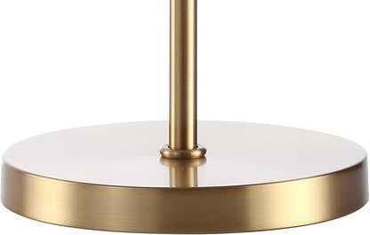 JONATHAN Y JYL9004B Buckingham 25" Crystal/Metal Table Lamp Modern Contemporary Bedside Desk Nightstand Lamp for Bedroom Living Room Office College Bookcase, Brass Gold
